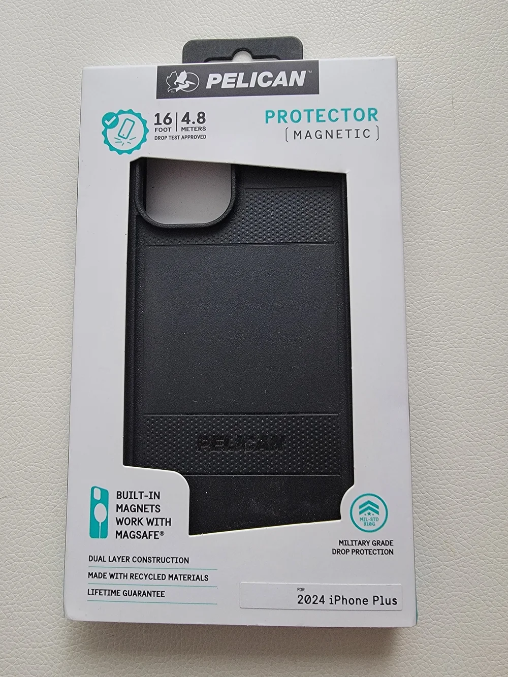 Protector Magnetic Case for 2024 iPhone 16 Plus - Black